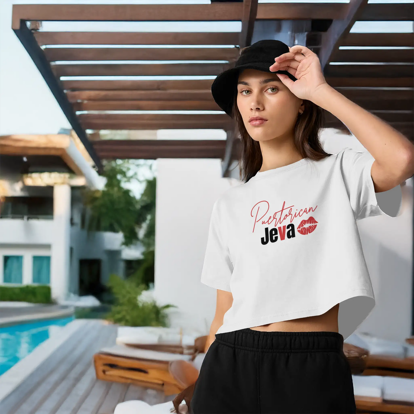 Puertorican JEVA Street Crop Tee