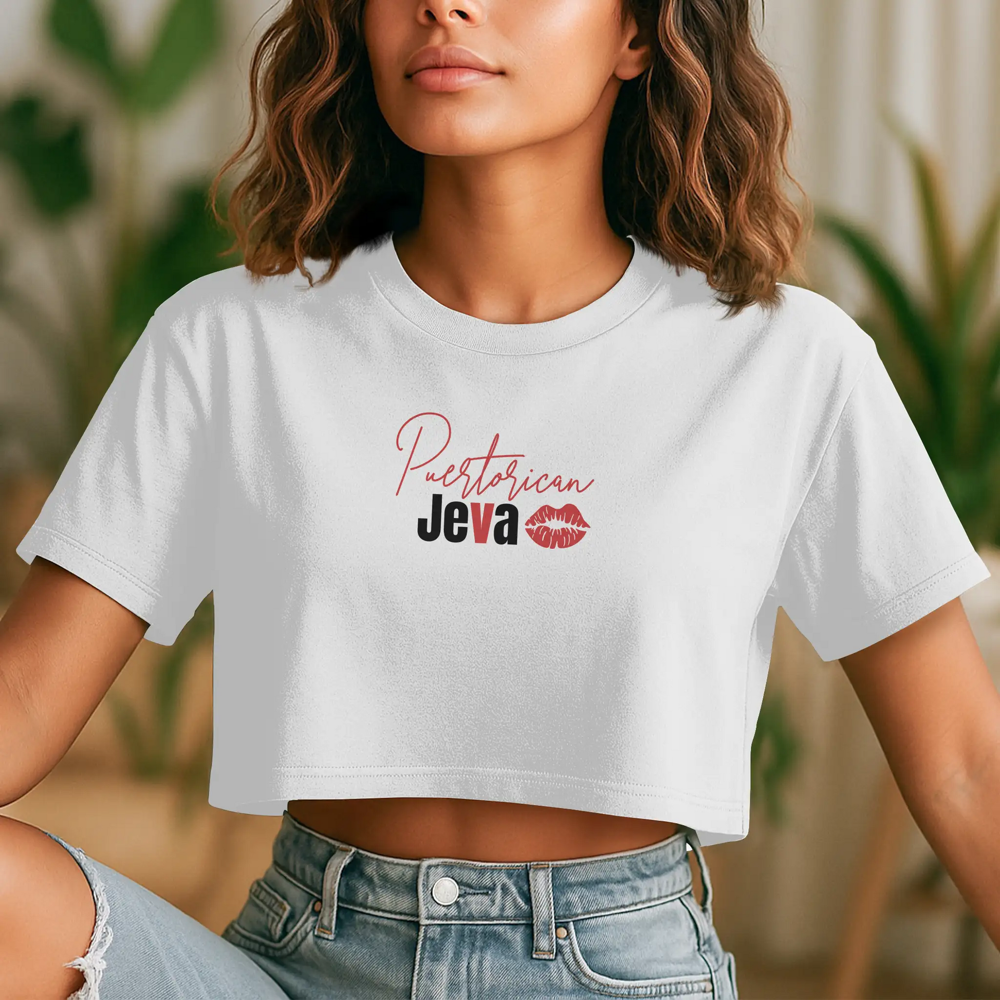 Puertorican JEVA Street Crop Tee
